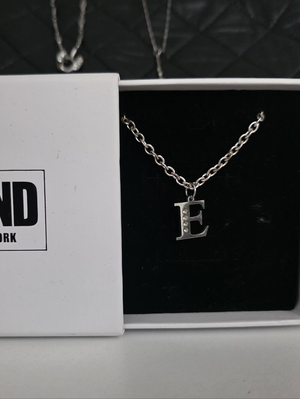 Custom Intial Letter Charms On Rolo Chain